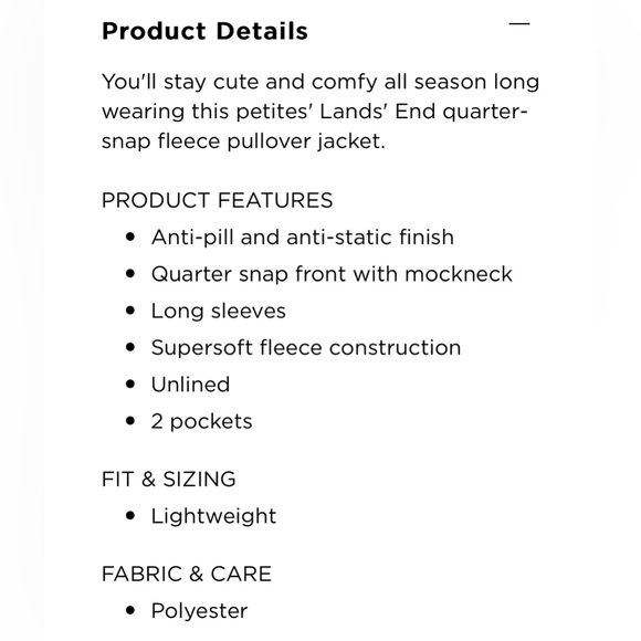 NWT Lands End Color Block Heritage Fleece Snap Neck Pullover - Picture 11 of 11